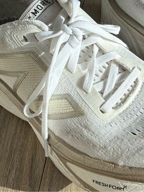 New Balance Fresh Foam X More v5 - White Athletic Running Shoes